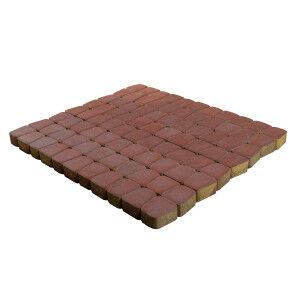 Тротуарная плитка BRAER Классико круговая, Винный, h=60 мм