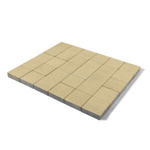 Тротуарная плитка BRAER Лувр, Песочный, h=60 мм, 200x200